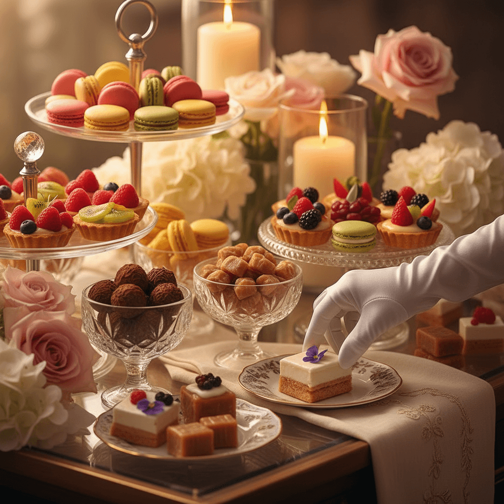 Creative event dessert table detail